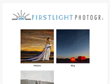 Tablet Screenshot of firstlight-photography.com